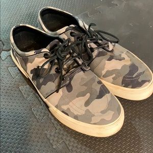 Ralph Lauren polo grey and black camo shoes